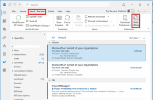 Classic Outlook Work Offline